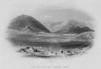 Die britische Armee vor Kabul von Edward Paxman Brandard