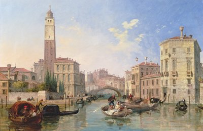 Canal Grande: San Geremia und der Eingang zum Canneregio von Edward Pritchett