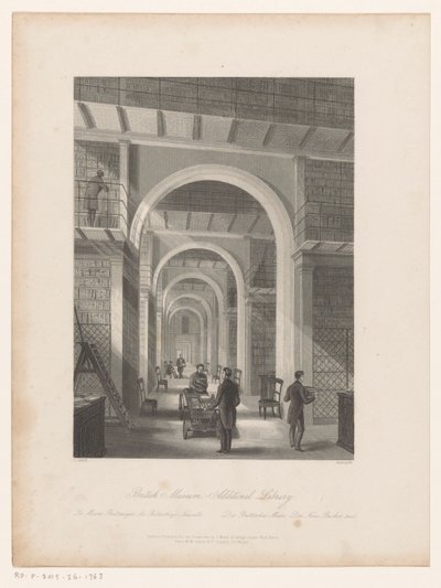 Bibliothek des British Museum von Edward Radclyffe
