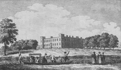 Sion House, Blick von der gegenüberliegenden Isleworth Kirche von Edward Rooker