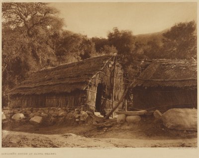 Diegueño-Haus in Santa Ysabel von Edward S. Curtis