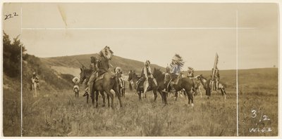 [Männer zu Pferd] von Edward S. Curtis