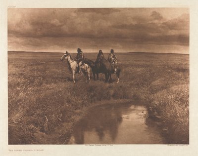 Portfolio VI, Platte 209: Die drei Häuptlinge - Piegan von Edward S. Curtis