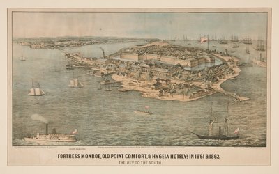 Festung Monroe, Old Point Comfort, & Hygeia Hotel, Va. in 1861 & 1862 von Edward Sachse