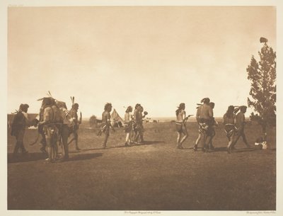 Arikara-Medizinzeremonie - Tanz der Bruderschaft, 1908 von Edward Sheriff Curtis