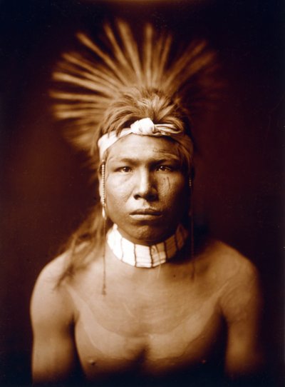 Schwarzes Haar, Indianer, ca. 1905, Foto von Edward S. Curtis von Edward Sheriff Curtis