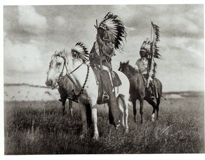 Sioux-Häuptlinge, Platte aus 