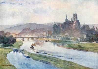 Meißen von der Elbe von Edward Theodore Compton