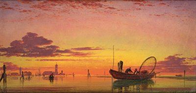 Mazzorto auf der Lagune, Venedig, 1864 von Edward William Cooke