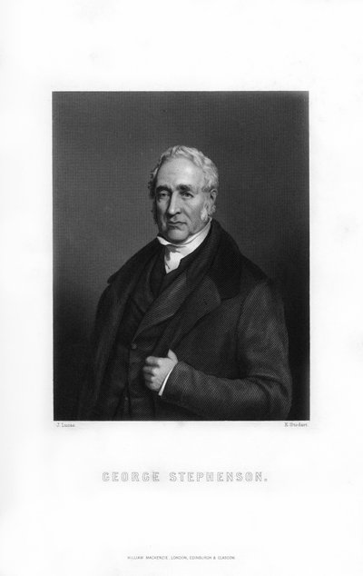 George Stephenson, englischer Maschinenbauingenieur von Edward William Stodart