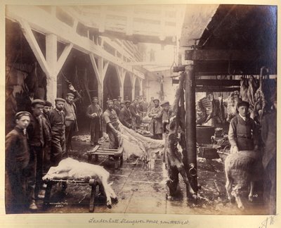 Leadenhall Schlachthaus, von Westen von Edward Wormald