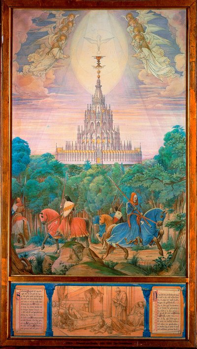Der Tempel des Heiligen Grals von Edward von Steinle