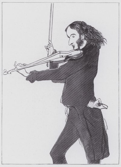 Nicolo Paganini von Edwin (after) Landseer