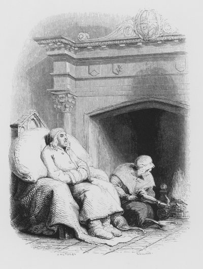 Shakespeare, Der magere und schlüpfrige Pantaloon (Stich) von Edwin (after) Landseer