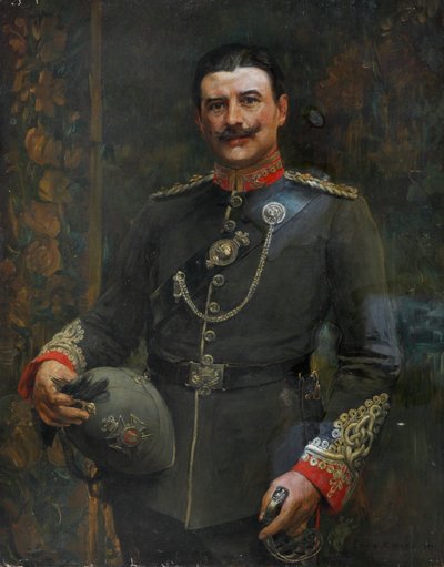 Ein Offizier eines Freiwilligenbataillons, Middlesex Regiment, um 1904 von Edwin Arthur Ward