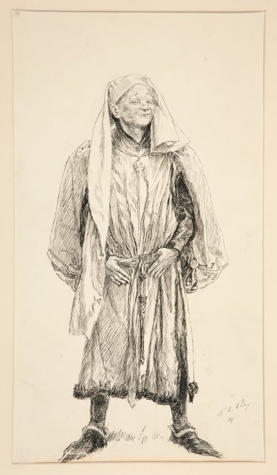 Boyet - Akt V, Szene II, Liebe von Edwin Austin Abbey