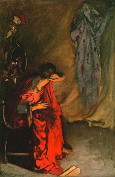 Brutus und der Geist von Julius Caesar von Edwin Austin Abbey