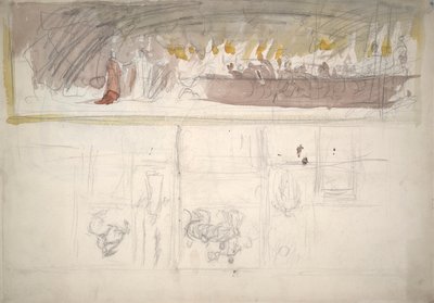 Kompositionsstudie von Edwin Austin Abbey