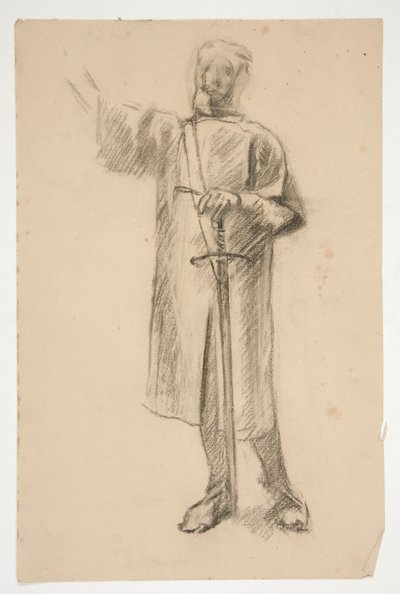 Figurenstudie für von Edwin Austin Abbey