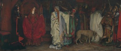 König Lear, Akt I, Szene I, 1898 von Edwin Austin Abbey