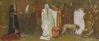 König Lear, Akt I, Szene I, Cordelias Abschied, 1898 von Edwin Austin Abbey