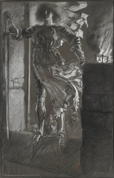 Die Jungfrau, aus König Heinrich VI, Teil I, Akt 3, Szene 2 von Edwin Austin Abbey
