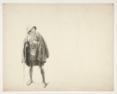 Bauer, Skizze für ein nicht identifiziertes Shakespeare-Stück von Edwin Austin Abbey