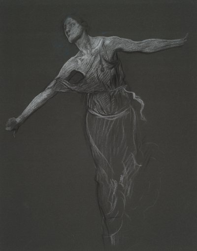 Möglicherweise eine Figurenstudie für von Edwin Austin Abbey