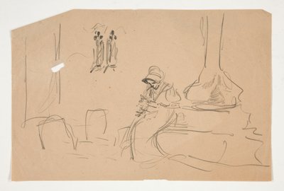 Skizze für von Edwin Austin Abbey