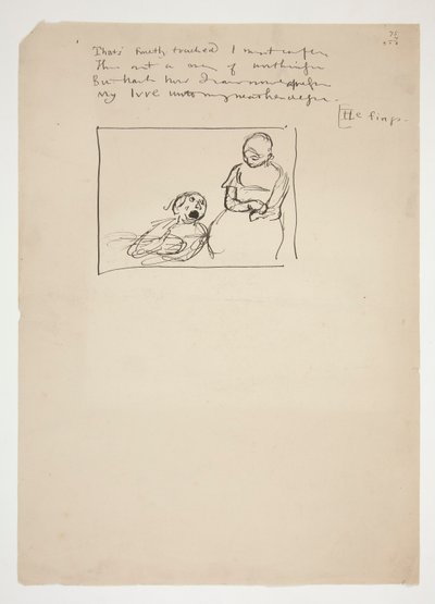Studie für Herrick von Edwin Austin Abbey