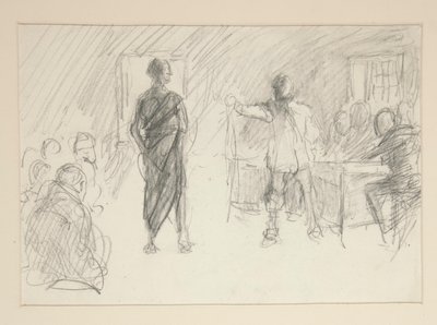 Studie für von Edwin Austin Abbey