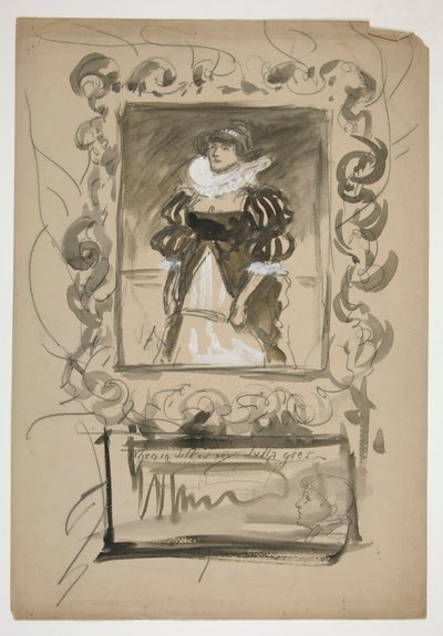 Studie von Edwin Austin Abbey