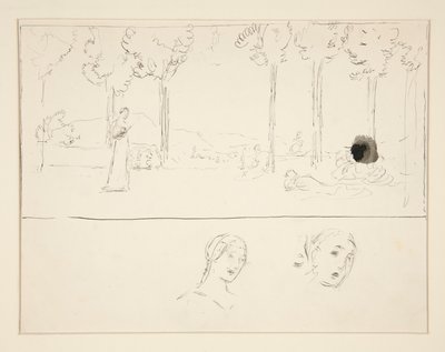 Studie für Fiametta von Edwin Austin Abbey