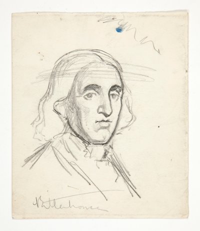 Studie für Rittenhouse: Skizze für Wandgemälde für das Staatskapitol in Harrisburg, Pennsylvania, 1902-1911 (vollendet von John Singer Sargent) von Edwin Austin Abbey