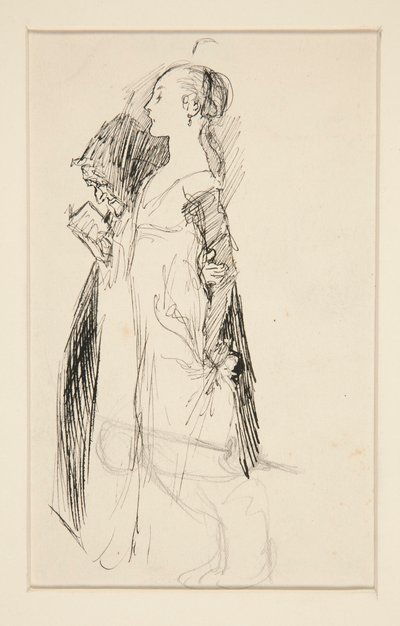 Studie für Die Erziehung der Isabella von Edwin Austin Abbey