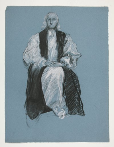 Studie für die Figur von Bischof William White von Edwin Austin Abbey