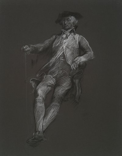 Studie für die Figur von John Dickinson von Edwin Austin Abbey