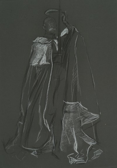 Studie eines Peers für die Krönung von Edward VII von Edwin Austin Abbey