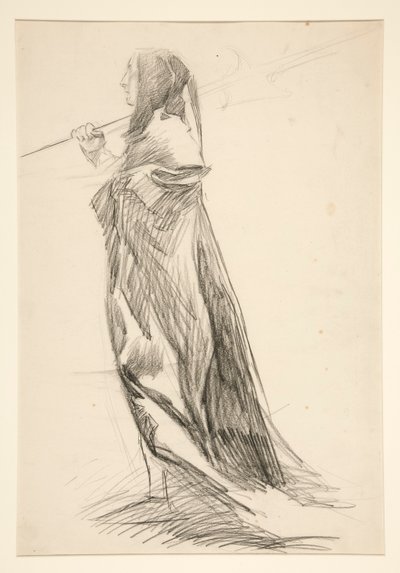 Studie eines Hellebardenträgers, aus König Richard III von Edwin Austin Abbey