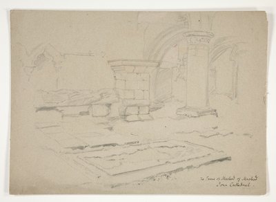 Das Grab von MacLeod von MacLeod: Iona-Kathedrale von Edwin Austin Abbey