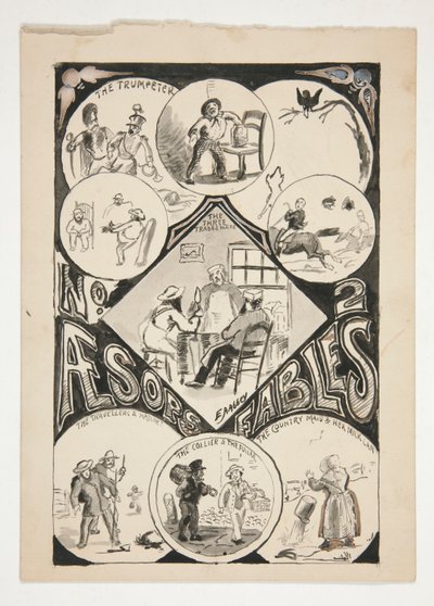 Titelseite für Äsop von Edwin Austin Abbey