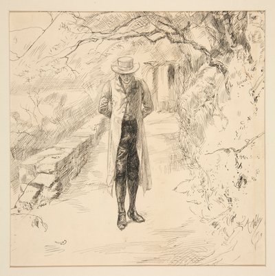 Wordsworth wandert in Wäldern: Die englischen Seen und Männer-Serie, aus Harper von Edwin Austin Abbey