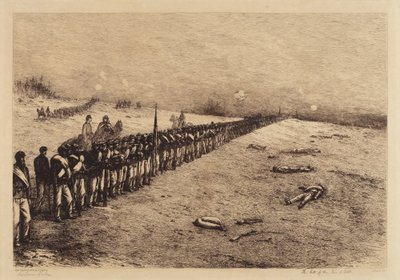 Der Halt der Schlachtlinie von Edwin Forbes