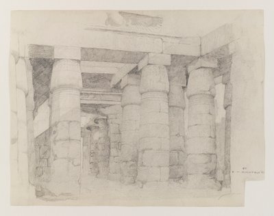 Tempel des Khonsu in Karnak, 1887 von Edwin Howland Blashfield
