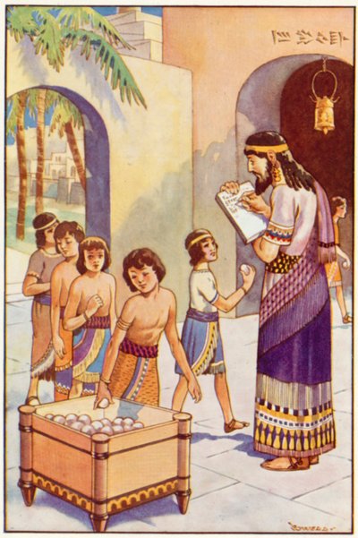 In der Schule in Babylon von Edwin Tryon Billings