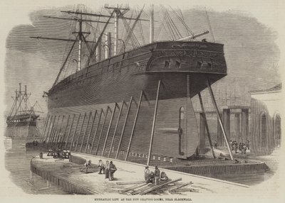 Hydraulischer Aufzug an den neuen Trockendocks, nahe Blackwall von Edwin Weedon
