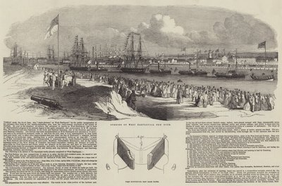 Eröffnung des neuen Docks von West Hartlepool von Edwin Weedon