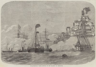 Die Feste von Cherbourg, Ankunft Ihrer Majestät in Cherbourg von Edwin Weedon