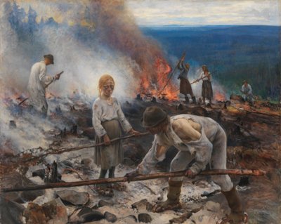 Unter dem Joch (Das Buschwerk verbrennen) von Eero Järnefelt