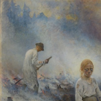 Unter dem Joch (Das Buschwerk verbrennen) von Eero Järnefelt